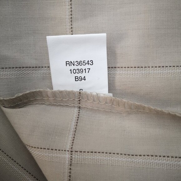 NWT Van Heusen Men's Size XXL Wrinkle Free Beige Plaid Button Front Shirt - Picture 7 of 10